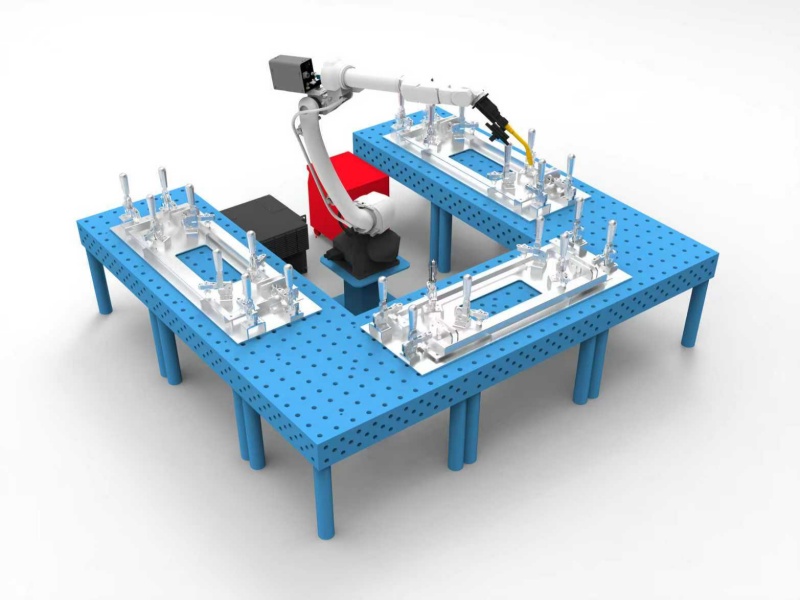 Flexible tooling welding platform