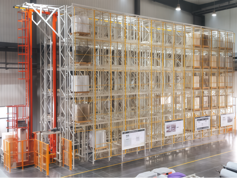 Double-extension automatic warehouse building system